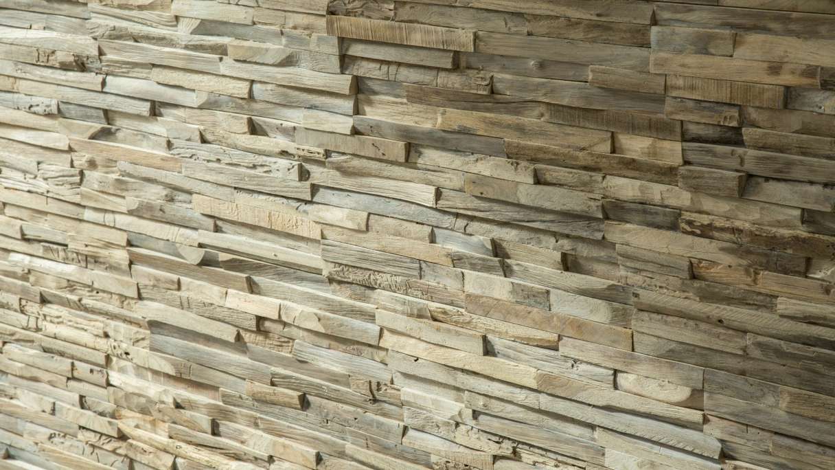 Skaben WoodWall - Teakwood Chic Gun Smoked
