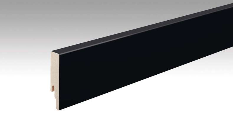 MEISTER Sockelleisten Fußleisten Schwarz DF 2277 - 2380 x 80 x 18 mm (200016-2380-02277 - 6965232277)