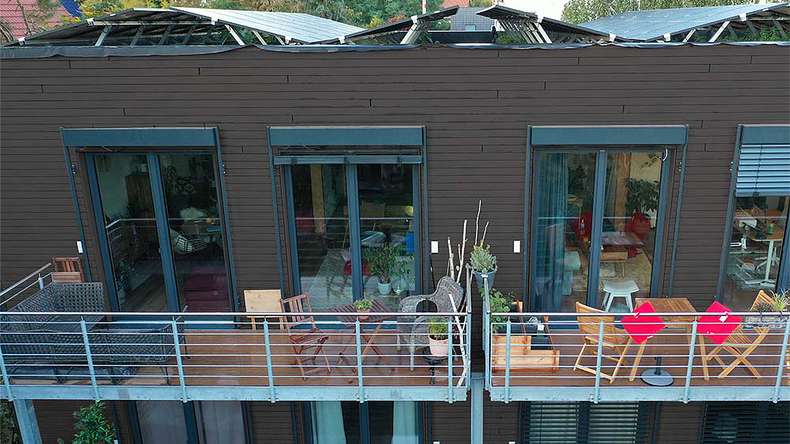 planeo Fassado - WPC Rhombusleiste Fassadenverkleidung Anthrazit 5 m