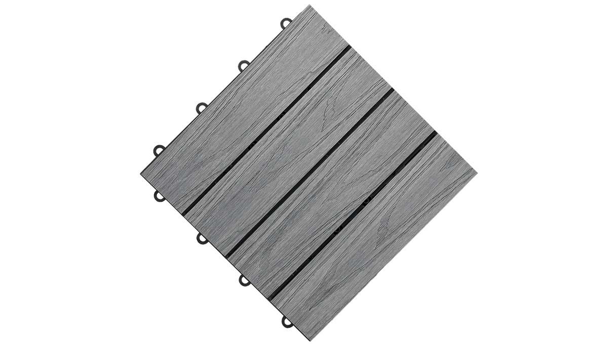 planeo Klickfliese WPC 3D - Anthrazit