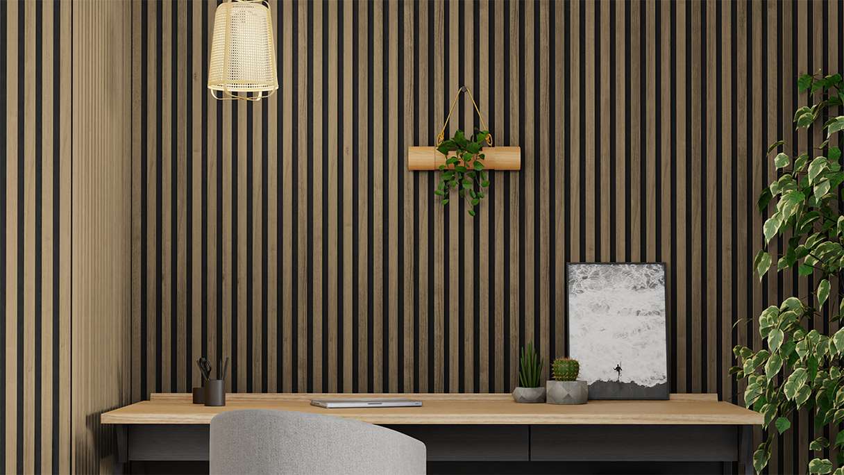 Skaben Akustikpaneele SilentWall Comfort - Eiche Rustikal - 250 x 30 cm