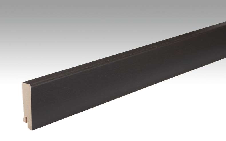 MEISTER Sockelleisten Fußleisten Eiche schwarzbraun 1009 - 2380 x 60 x 16 mm (200052-2380-01009 - 1032231009)