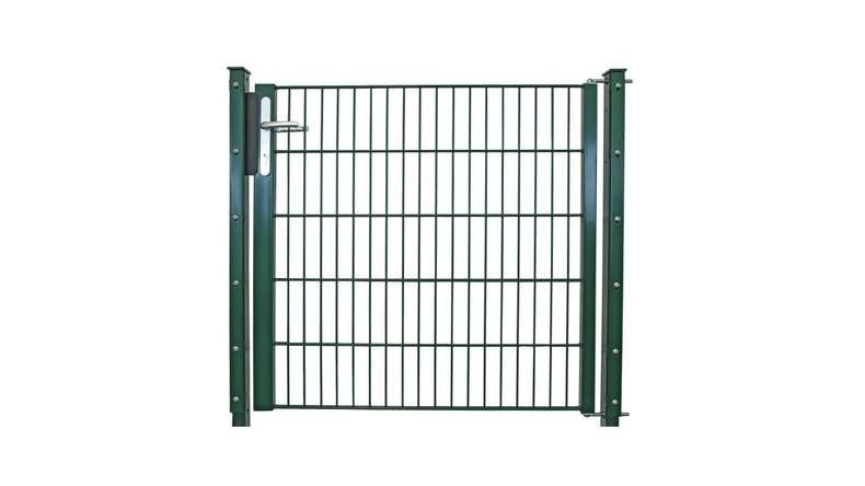planeo Universaltor leicht 1-flg. Moosgrün - B 1090 mm inkl. Torpfosten