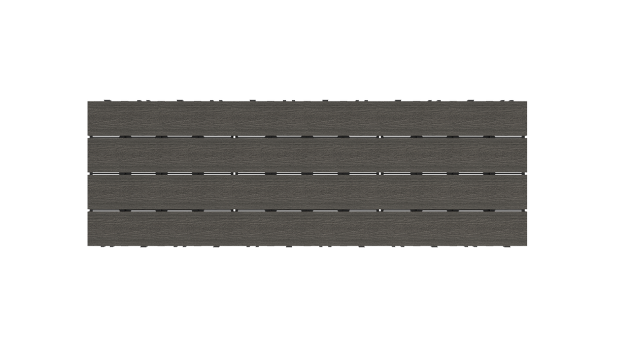 planeo WPC-CoEx-Terrassenfliese Dunkelgrau 90x30 cm