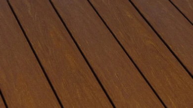 planeo WPC - Terrassendiele massiv Walnuss geprägt/geriffelt - 1m bis 6m