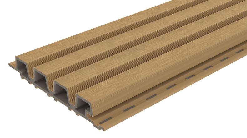 planeo LINEA Slim - WPC CoEx Fassadenverkleidung Sand 2900 x 215 mm