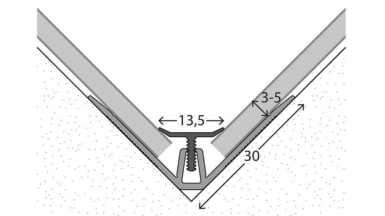 planeo Wandprofilsystem Innenecke 269 - 260 cm