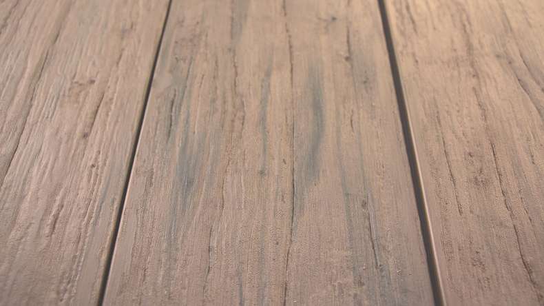 planeo TitanWood - Massivdiele 4m sand-braun antik gealtert/gebürstet