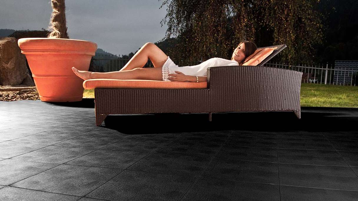 planeo Klickfliese Floor - Schwarz