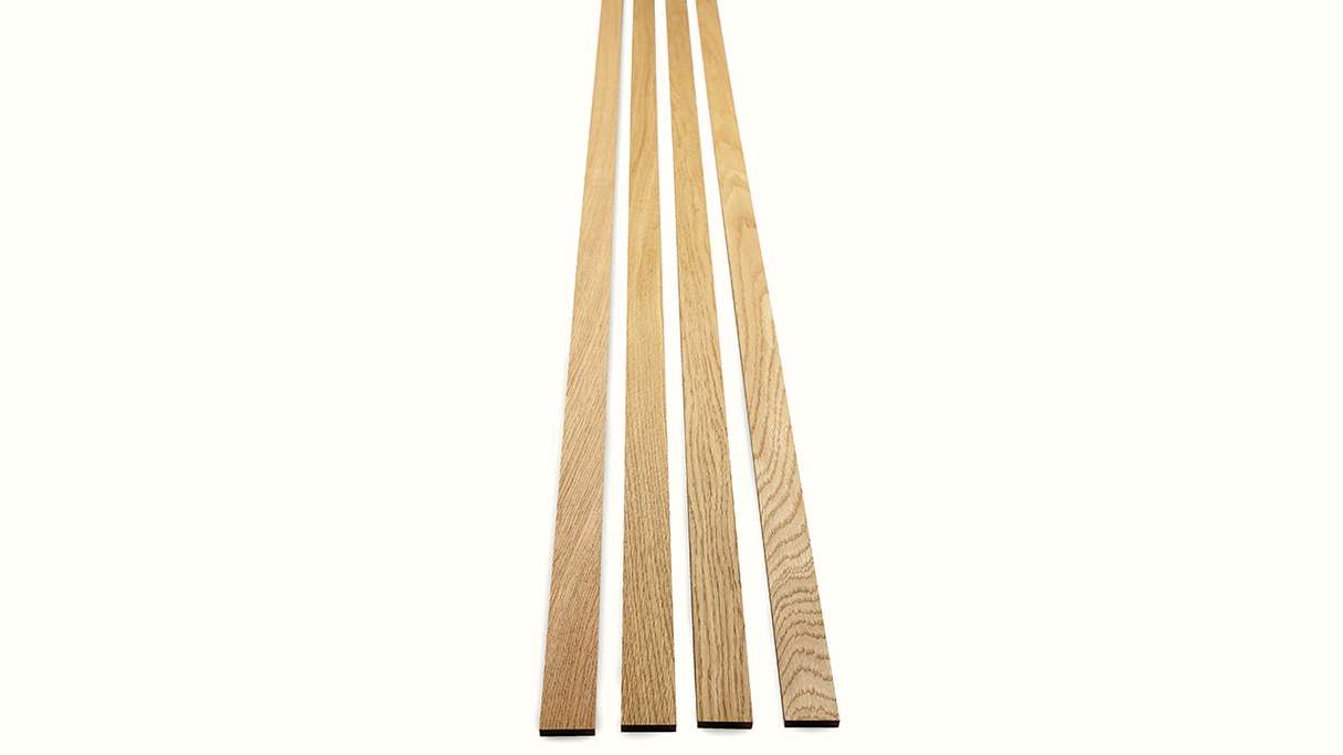 Skaben Akustikpaneele SilentWall Easy-Sticks - Eiche Hellbraun - 250 x 3,45 cm 4 Stk.