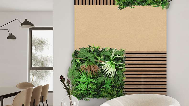 planeo Akustik Filzpaneel - MixWall EcoColor Line Cream Vanilla 52 x 104 cm (PLMW-50021B)