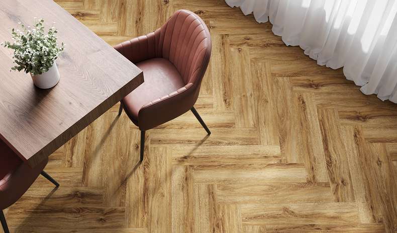 planeo Klick Vinyl - Herringbone Riley Oak | Made in Germany (100P1004HB)