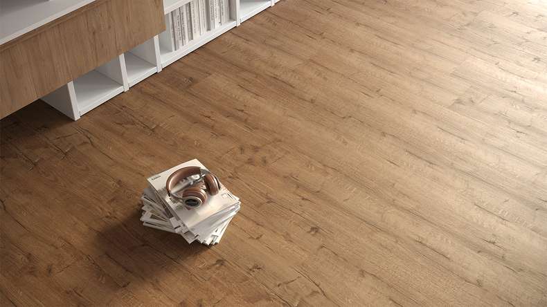 planeo Klick Vinyl - Rigid Eiche Naturbraun | Synchronprägung (DF-67501)