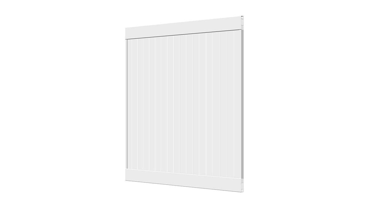 planeo Privara - PVC Steckzaun Weiß - UV-Beständig | 177 x 178 cm