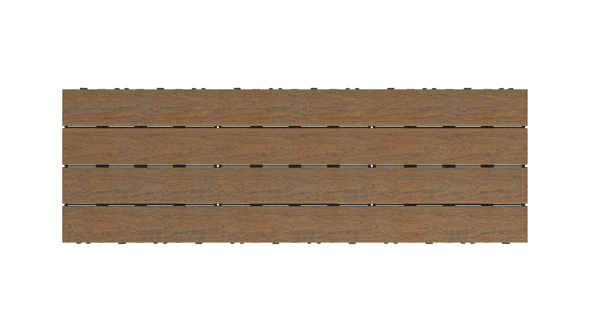 planeo WPC-CoEx-Terrassenfliese Burma Teak 90x30 cm