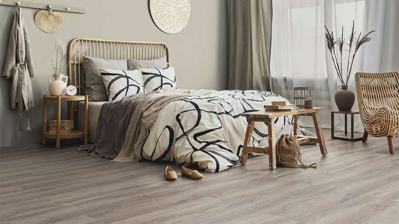 Gerflor Klick Vinyl - Virtuo 30 Rigid Acoustic Baita Taupe | Trittschalldämmung integr. (39141026)