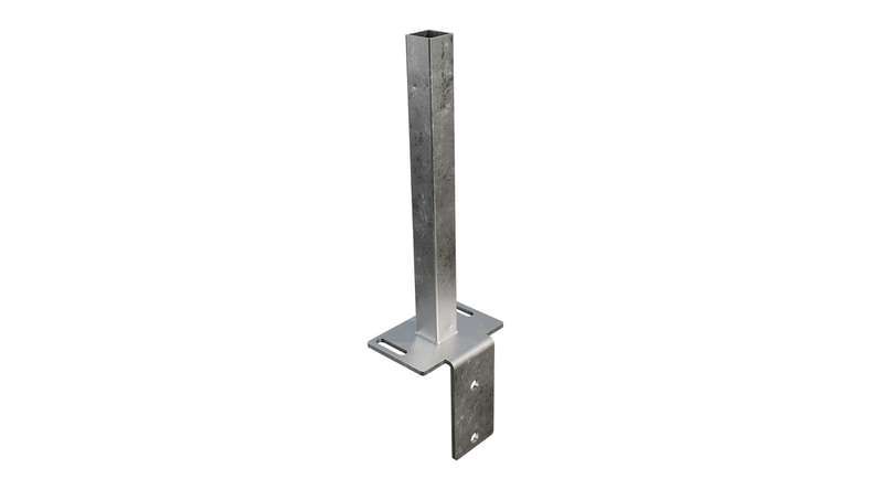 planeo Gardence Metallic - GJ 47 L-Stein Konsole 16 x 12 x 40 cm zum Aufdübeln mit integriertem Montageadapter