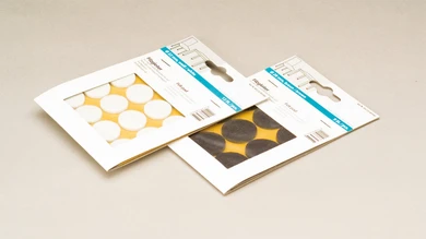 planeo Filzgleiter selbstklebend Weiß 22 mm 12 Stück