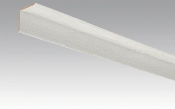 MEISTER Sockelleisten Faltenleisten Eiche weiß deckend 4069 - 2380 x 70 x 3,5 mm (200033-2380-04069 - 2602234069)