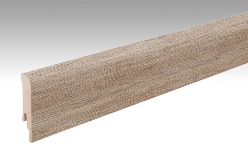 MEISTER Sockelleisten Fußleisten Eiche karamell 6953 - 2380 x 80 x 16 mm (200006-2380-06953 - 6939236953)
