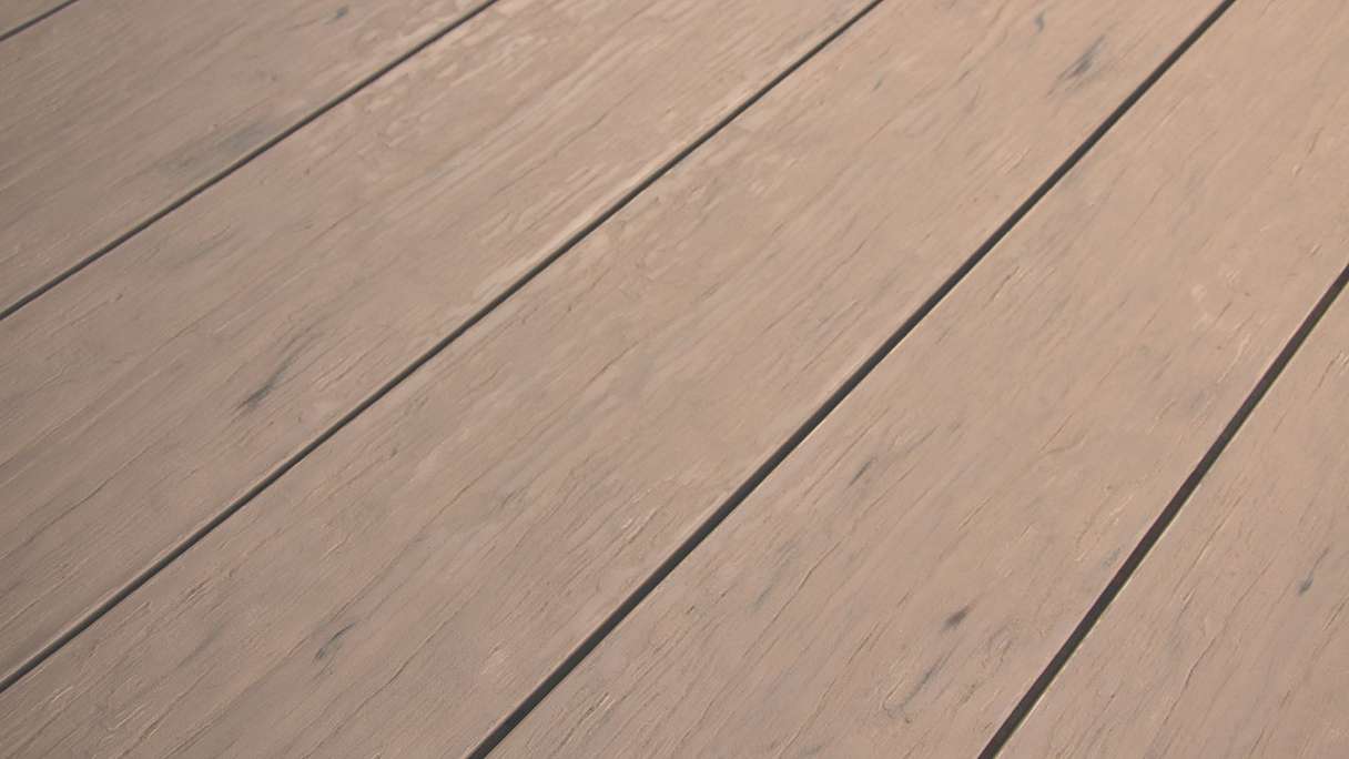 planeo TitanWood - Massivdiele 4m sand-braun antik gealtert/gebürstet