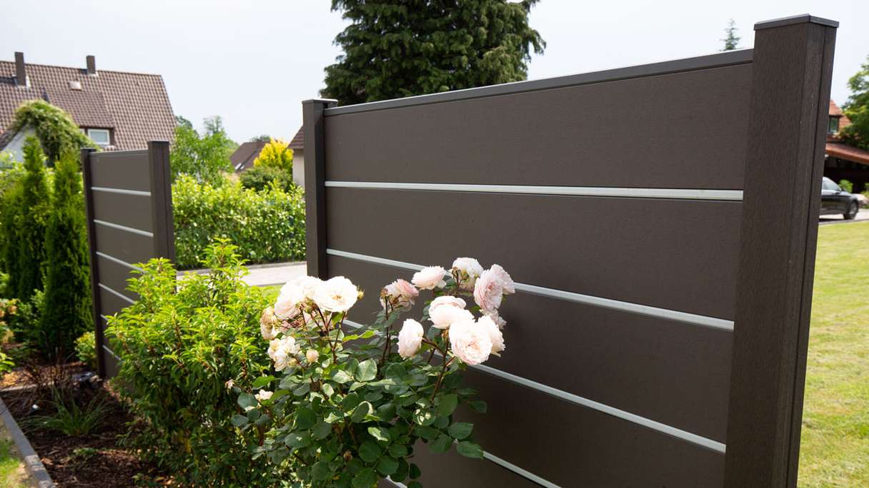 planeo Gardence Deluxe - BPC-Gartenzaun Anthrazitgrau