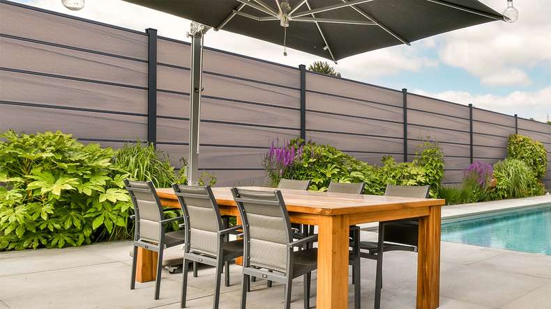 planeo Gardence Deluxe - BPC-Gartenzaun Bi-Color co-ex
