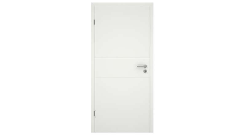 planeo Design-Innentür VELA Kado 3O Weißlack 9010 Eckkante | lackiert - 1985 x 610|735|860|985 mm