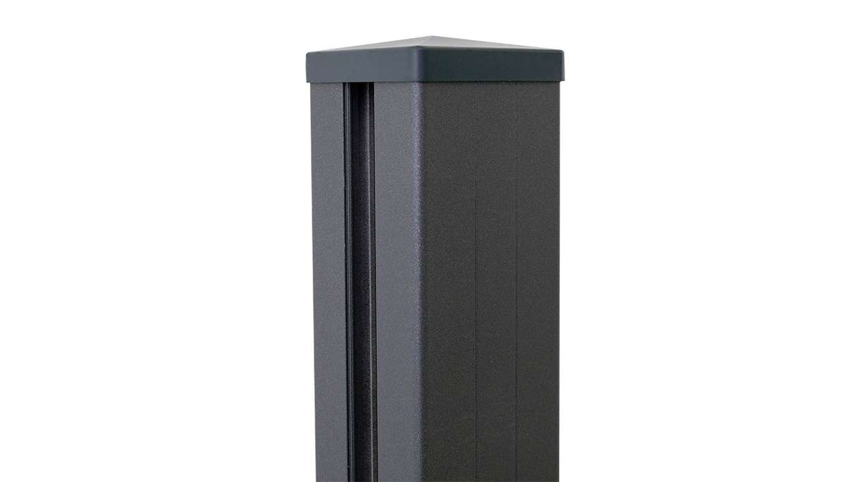 planeo Gardence Metallic - Alupfosten Anthrazitgrau