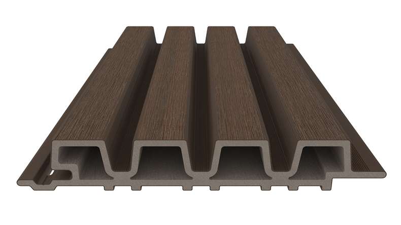 planeo LINEA Slim - WPC CoEx Fassadenverkleidung Ipe Braun 2900 x 215 mm