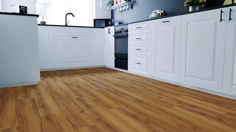 planeo Designboden zum Kleben - Eco Home&Health Rustic Oak Natural | Synchronprägung (LO-ED-01)