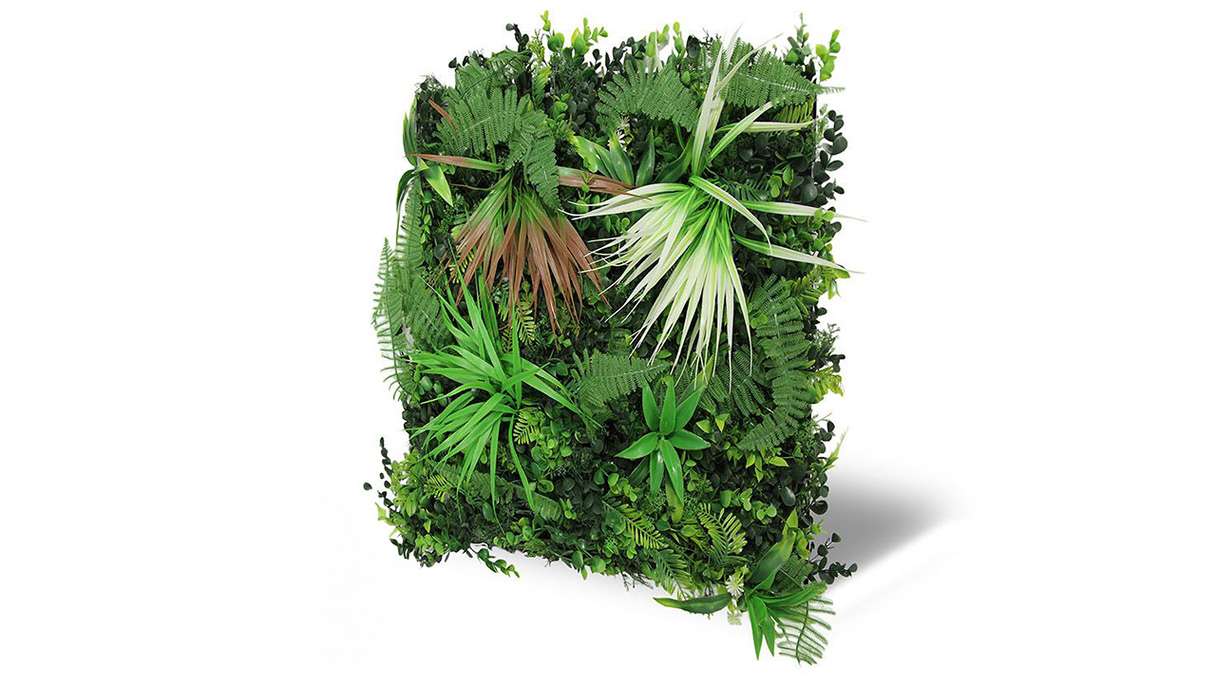planeo Akustikpaneel - MixWall Leaf Mood Exotic Mixed Flora 52 x 52 cm | Kunstpflanze (PLMW-71111)