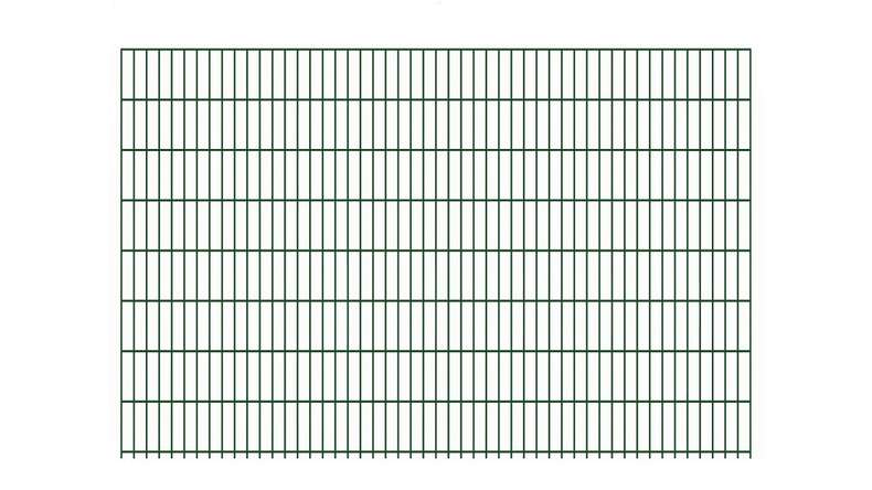 Doppelstabmattenzaun schwer 8/6/8 - Breite 2510 mm RAL 6005 Moosgrün