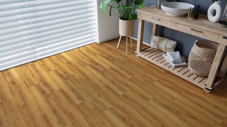 planeo Designboden zum Kleben - Eco Home&Health Rustic Oak Natural | Synchronprägung (LO-ED-01)