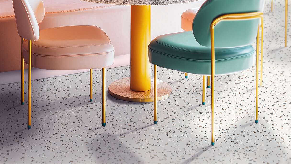 Gerflor Klick Vinyl Rigid - Creation 55 Clic Acoustic Confetti Cobalt (61261745)