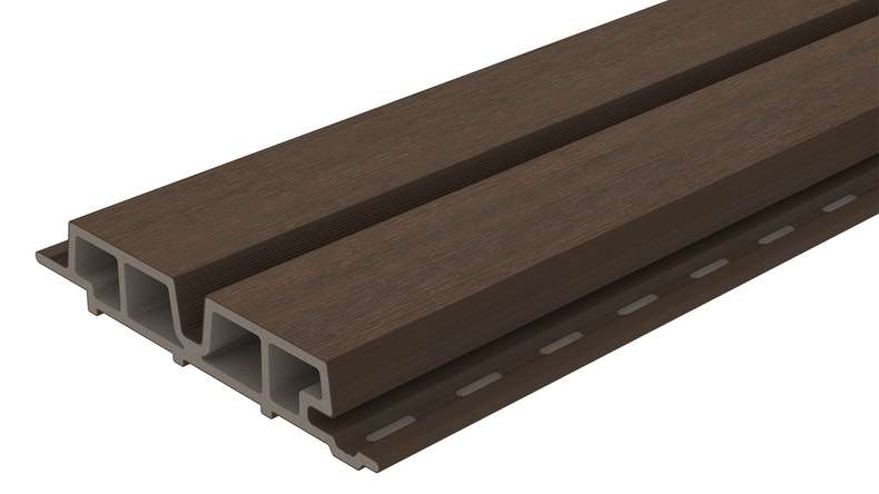 planeo LINEA Wide - WPC CoEx Fassadenverkleidung Ipe Braun 2900 x 181 mm