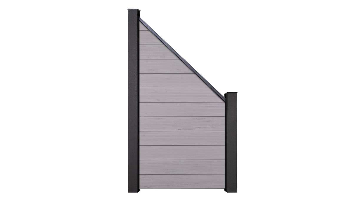 planeo Gardence Strong - BPC-Gartenzaun Abgeschrägt Bi-Color Sand