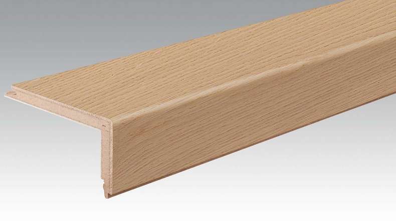 MEISTER Treppenkantenprofil aus Parkett L-Profil Eiche authentic creme 9010 (800004-2150-09010 - 9036009010)
