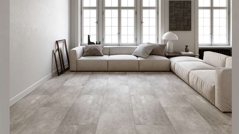 planeo Rigid Klick Vinyl - Ferrovia IXPE XL-Fliese ultramatt | Trittschalldämmung integr. (MF-3011-IXPE)