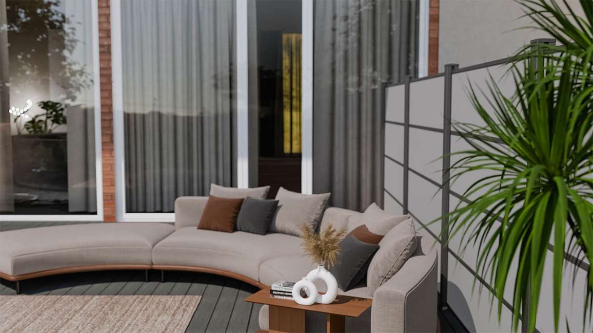 planeo Gardence Resistant - HPL-Steckzaun Uni Grau 180 x 183 cm