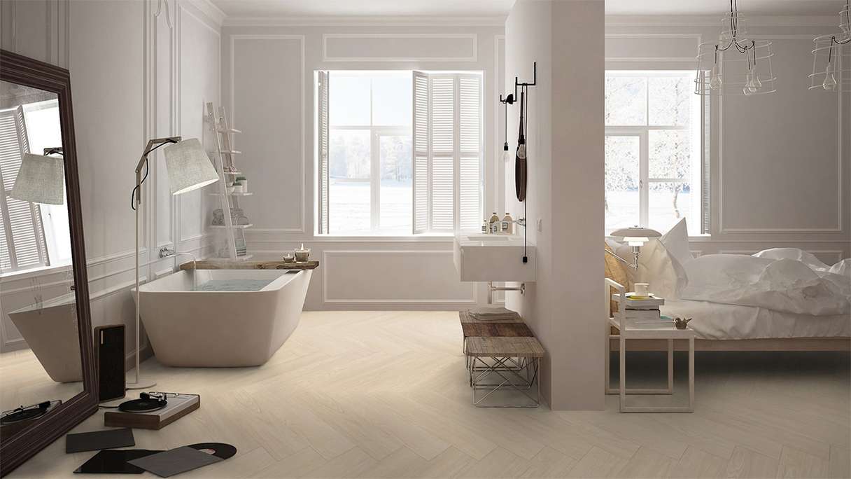 Gerflor Klebevinyl - Virtuo 55 Glue Down HB Blomma cream | Authentisches Erscheinungsbild (39201463)