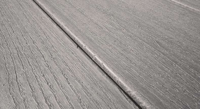 Komplett-Set TitanWood 3m Massivdiele Holzstruktur Hellgrau 9.2m² inkl. Alu-UK