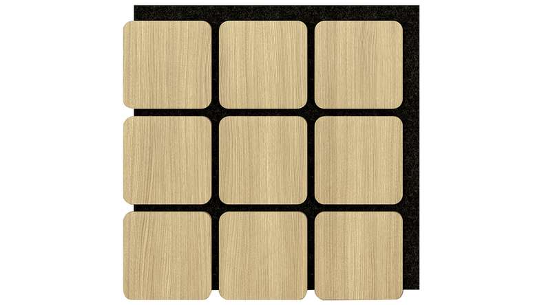 Skaben Akustikpaneele SilentWall - Quadrat Eiche Natur Hell - 60 x 58,5 cm