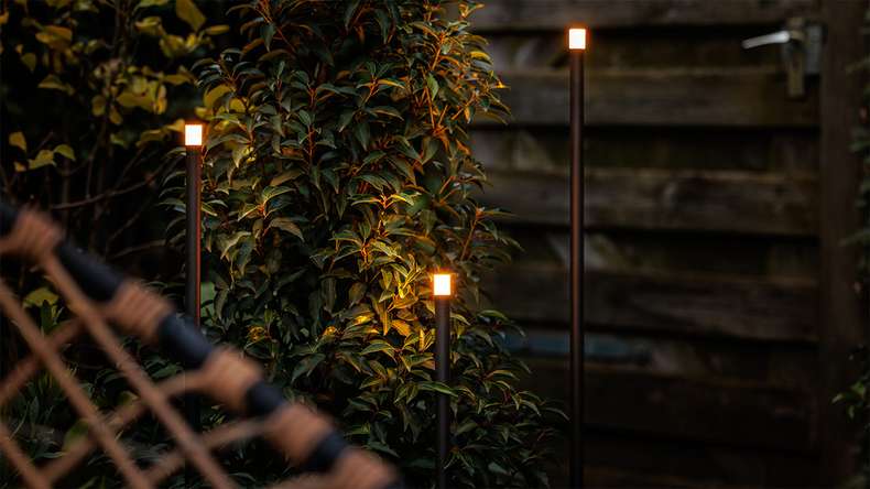 planeo Gartenbeleuchtung 12V - LED-Sockelleuchte Erba 3 Set - 1W 100 Lumen