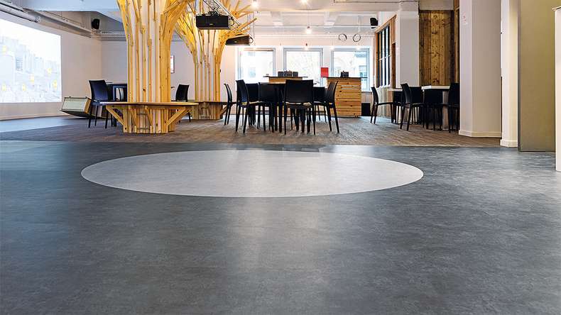 Forbo Allura Material 70 Klebevinyl - Charcoal Concrete (624518DR7_con)