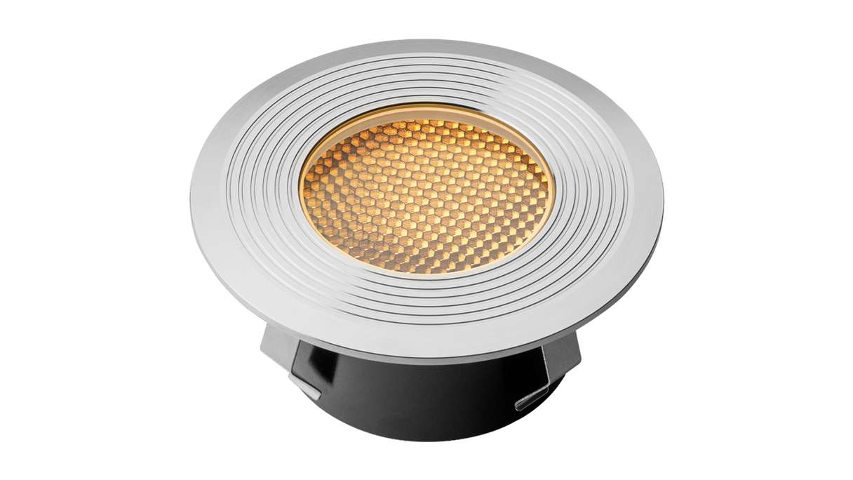 planeo Gartenbeleuchtung 12V - LED-Einbauleuchte Onyx 90 RS - 1.5W 18 Lumen