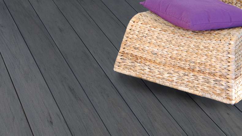 planeo WPC - Terrassendiele massiv Räuchereiche 2,10m - geriffelt