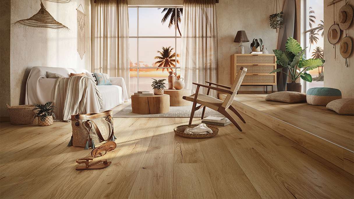 MEISTER Designboden Dryback-Vinyl DD 155 - 20081 Sunset lounge Natural Wood-Struktur (400048-1226186-20081)