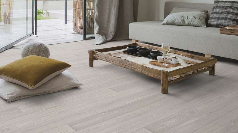 Gerflor CV-Belag - PRIMETEX 1528 NEWPORT WHITE 4m x 30m