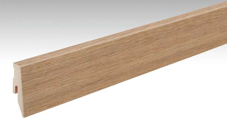 MEISTER Sockelleisten Fußleiste Profil 3 PK Stieleiche natur 6952 - 2380 x 60 x 20 mm (200005-2380-06952 - 6938236952)